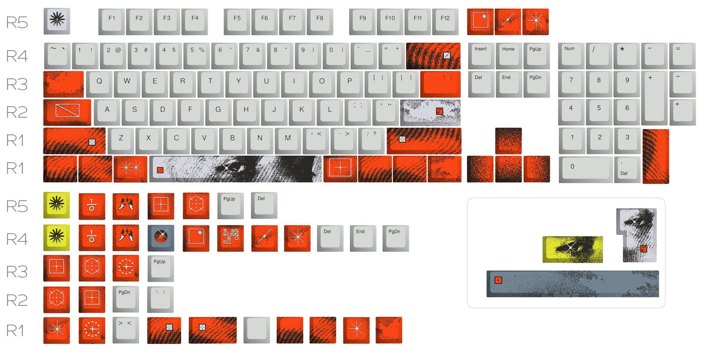 Custom Keycap Set - Threshold - Bleed