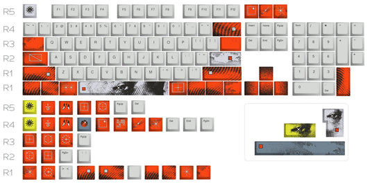 Custom Keycap Set - Threshold - Bleed