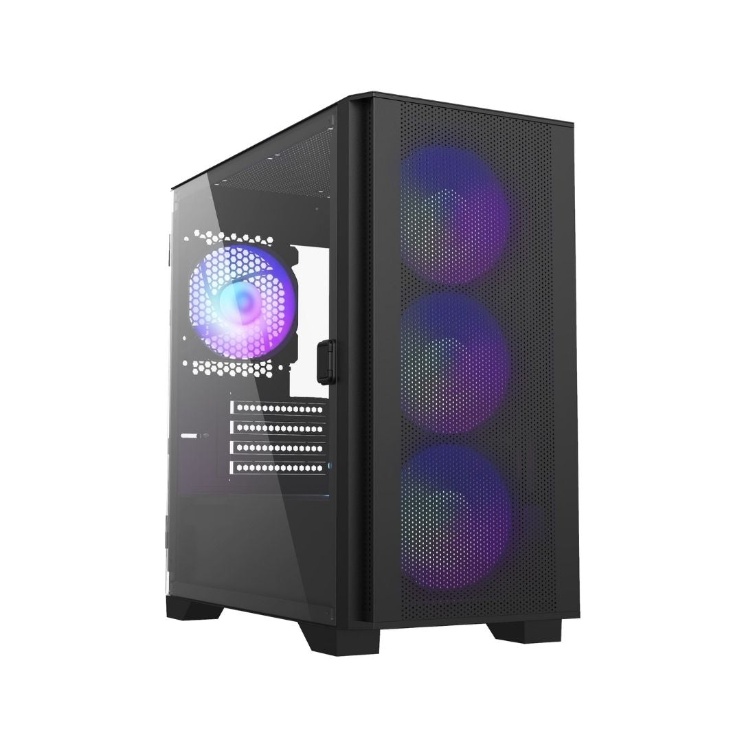 Quoted Tech Shield Air 100 ARGB micro-ATX Black