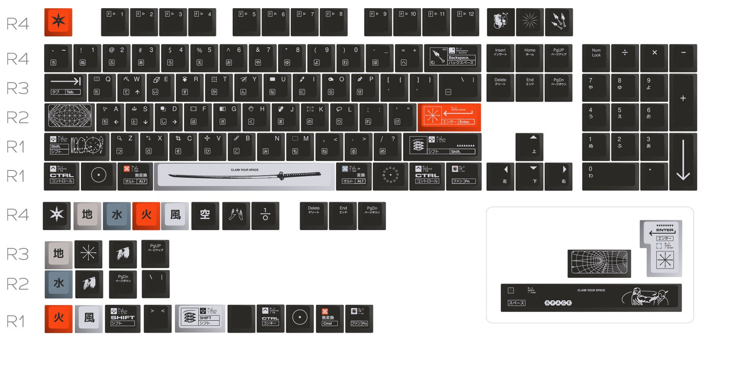 Custom Keycap Set - Threshold - ShortCut
