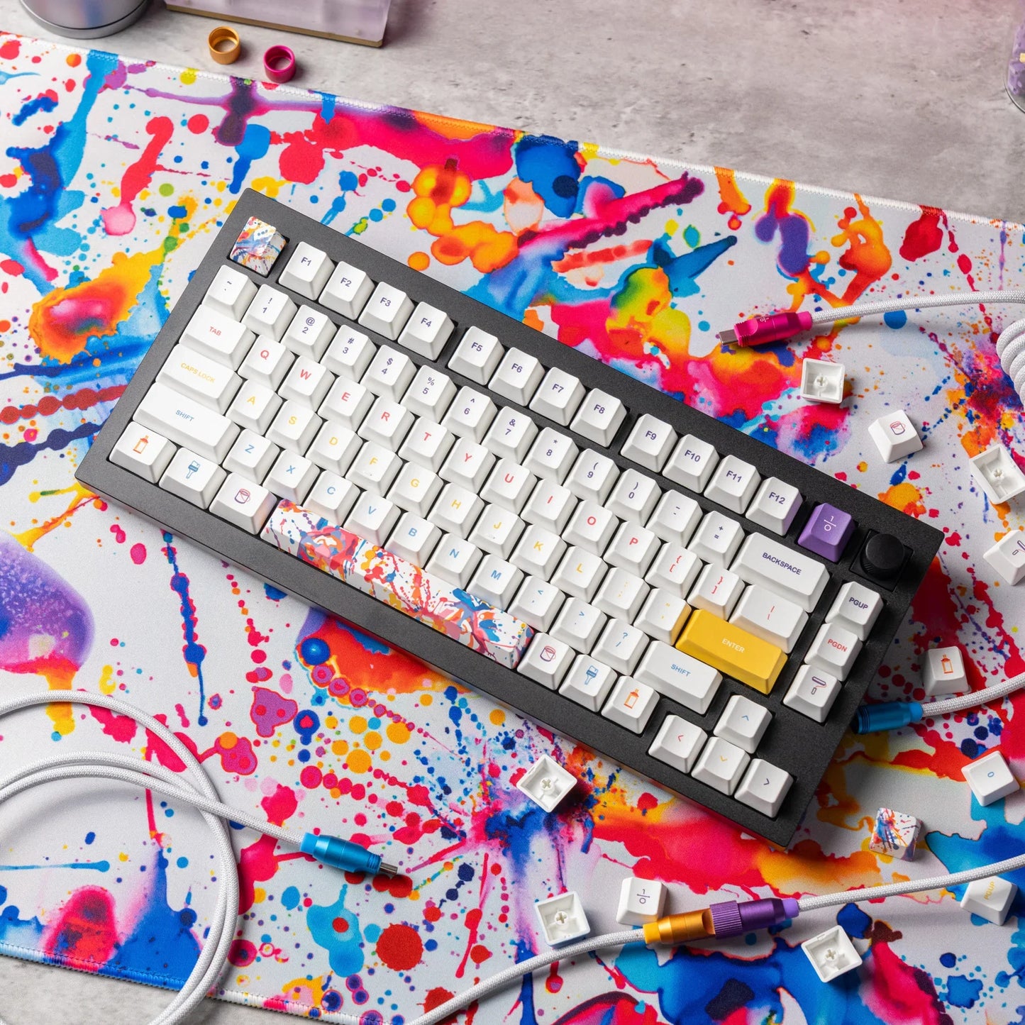 Cloth Deskpad - Splatter - Happy Accident