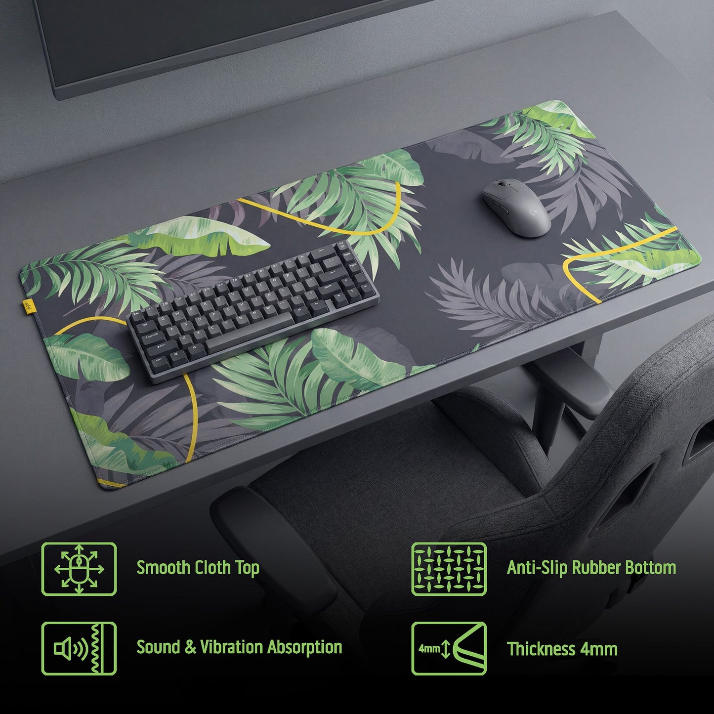 Cloth Deskpad - Lush - Jungle green