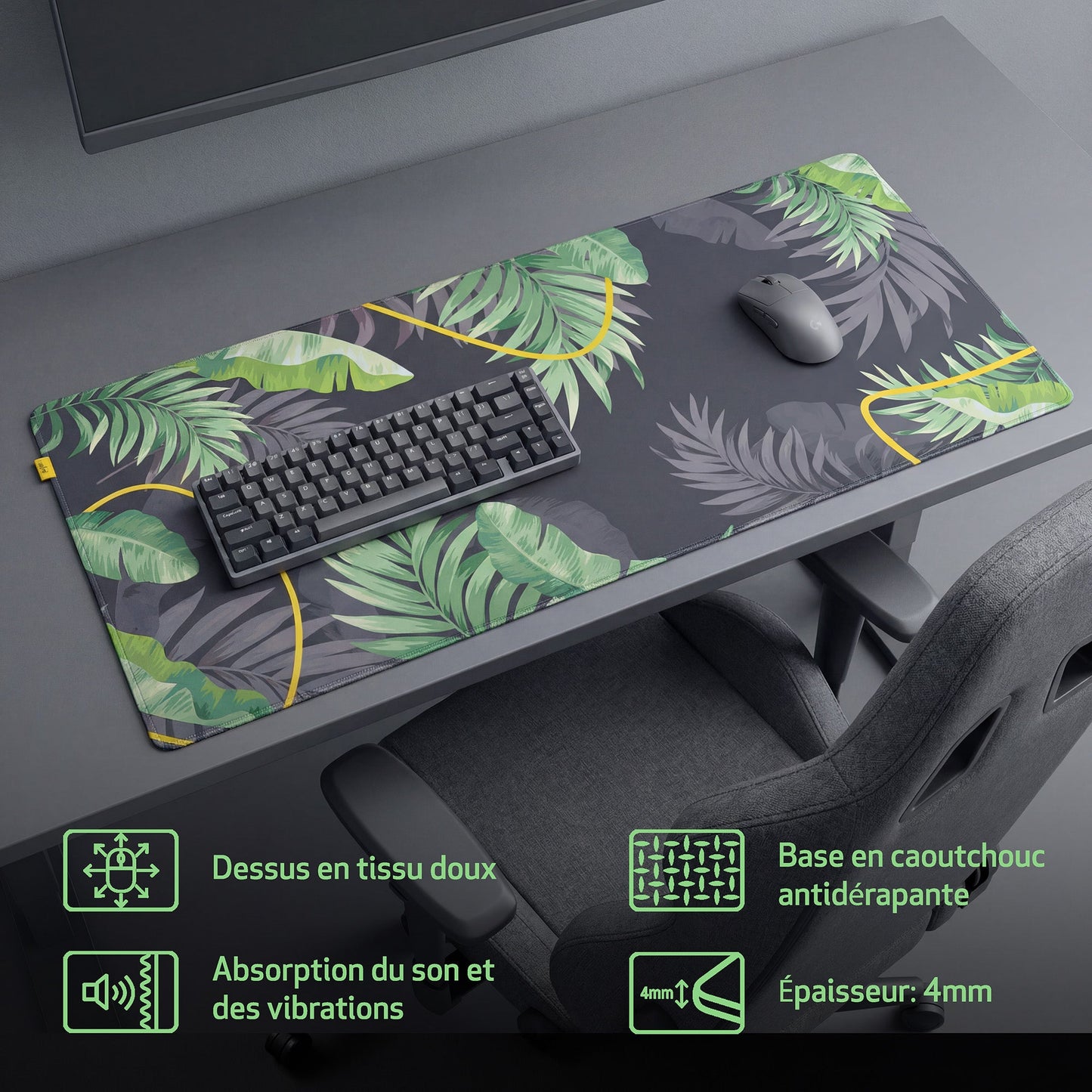 Cloth Deskpad - Lush - Jungle green