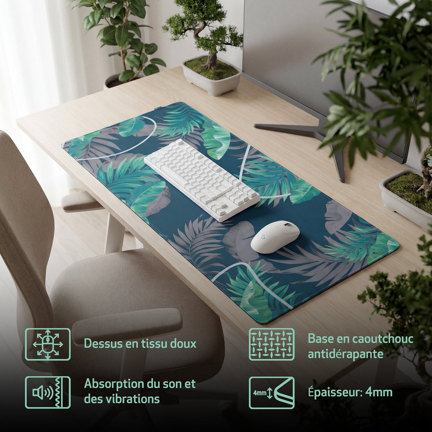 Cloth Deskpad - Lush - Nightshade blue