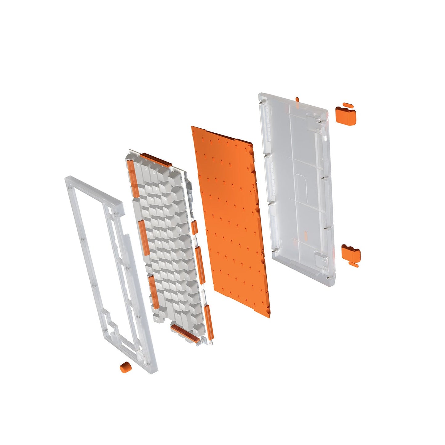 Si75-HE Hall-Effect Keyboard - Orange