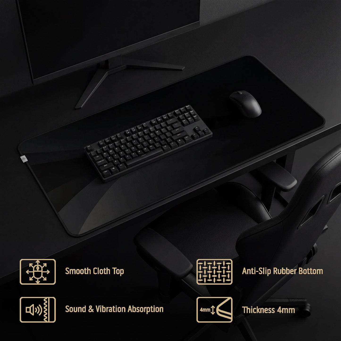Cloth Deskpad - Large - Smoke